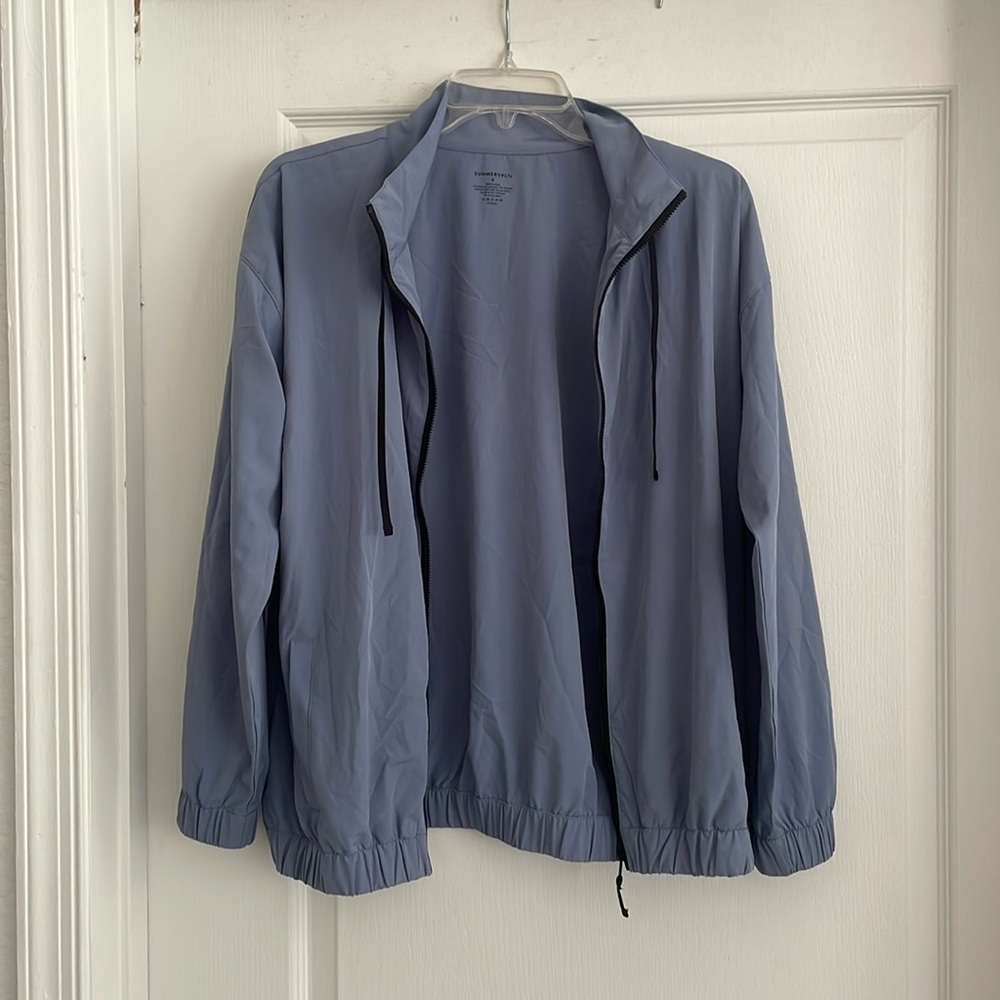 Summersalt Blue On the Go Zip Jacket